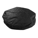 Outdoor Furniture Dust Covers Round Bathtub Cover 190 Silver Polyester Taffeta Hot Tub Waterproof Cover 210x30cm Black - Rear View
