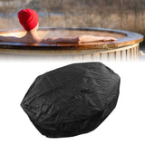 Outdoor Furniture Dust Covers Round Bathtub Cover 190 Silver Polyester Taffeta Hot Tub Waterproof Cover 210x30cm Black