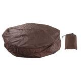 Outdoor Furniture Dust Covers Round Bathtub Cover 190 Silver Polyester Taffeta Hot Tub Waterproof Cover 210x30cm Coffee