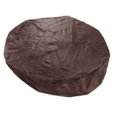 Outdoor Furniture Dust Covers Round Bathtub Cover 190 Silver Polyester Taffeta Hot Tub Waterproof Cover 210x30cm Coffee - Side View