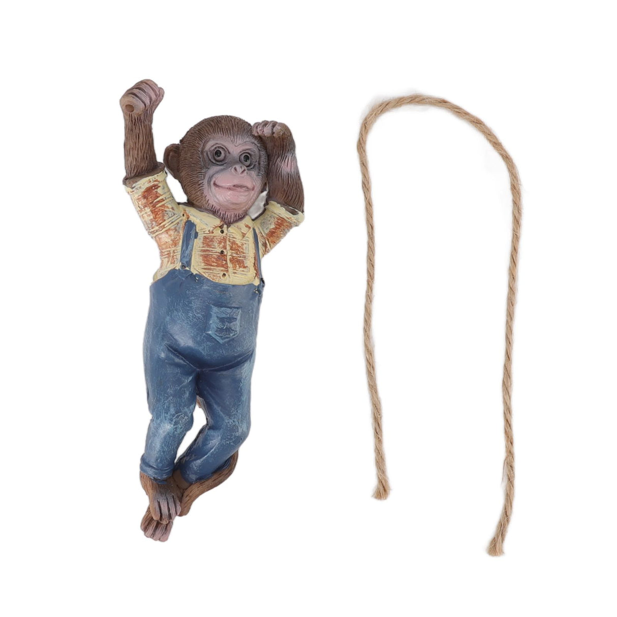 Garden Monkey Statues Cute Simulation Resin Hanging Monkey Garden Ornament for Outdoor Garden Lawn Patio