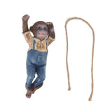 Garden Monkey Statues Cute Simulation Resin Hanging Monkey Garden Ornament for Outdoor Garden Lawn Patio