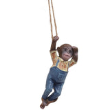 Garden Monkey Statues Cute Simulation Resin Hanging Monkey Garden Ornament for Outdoor Garden Lawn Patio