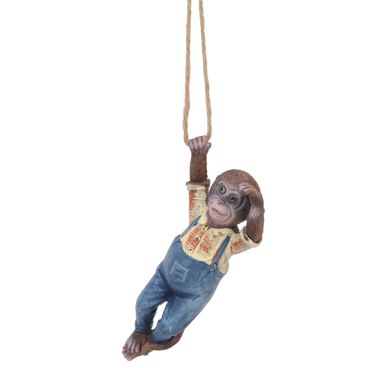 Garden Monkey Statues Cute Simulation Resin Hanging Monkey Garden Ornament for Outdoor Garden Lawn Patio