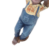 Garden Monkey Statues Cute Simulation Resin Hanging Monkey Garden Ornament for Outdoor Garden Lawn Patio - Extra Image