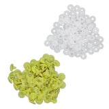 100PCS Livestock Ear Tag Bright Yellow PP Fadeless Reusable Universal Animal Ear Tag for Rabbit