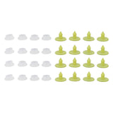 100PCS Livestock Ear Tag Bright Yellow PP Fadeless Reusable Universal Animal Ear Tag for Rabbit