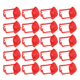 20Pcs Chicken Automatic Waterer Cups Rust Proof Bright Color Chicken Drinking Cups for Farm Red - 45-Degree Angle