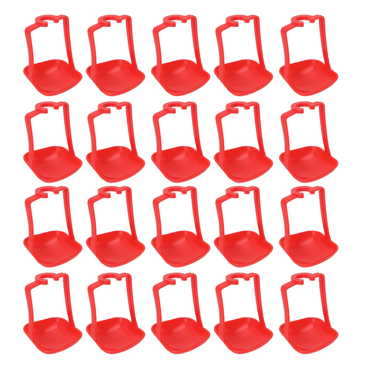 20Pcs Chicken Automatic Waterer Cups Rust Proof Bright Color Chicken Drinking Cups for Farm Red