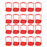 20Pcs Chicken Automatic Waterer Cups Rust Proof Bright Color Chicken Drinking Cups for Farm Red