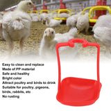 20Pcs Chicken Automatic Waterer Cups Rust Proof Bright Color Chicken Drinking Cups for Farm Red