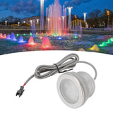 Underwater LED Bath Light Stainless Steel Colorful Frosted Surface Submersible LED Pool Lights for Bathtubs Fish Ponds