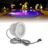 Underwater LED Bath Light Stainless Steel Colorful Frosted Surface Submersible LED Pool Lights for Bathtubs Fish Ponds