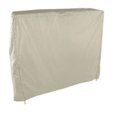 Table Tennis Table Dust Cover 190 Silver Coated Polyester Taffeta Courtyard Patio Waterproof Table Tile Cover with Zipper Beige 155x75x144cm - Front View