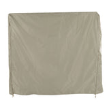 Table Tennis Table Dust Cover 190 Silver Coated Polyester Taffeta Courtyard Patio Waterproof Table Tile Cover with Zipper Beige 155x75x144cm - Top-Down View