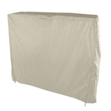 Table Tennis Table Dust Cover 190 Silver Coated Polyester Taffeta Courtyard Patio Waterproof Table Tile Cover with Zipper Beige 155x75x144cm - Close-Up Angle