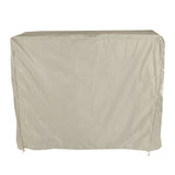 Table Tennis Table Dust Cover 190 Silver Coated Polyester Taffeta Courtyard Patio Waterproof Table Tile Cover with Zipper Beige 155x75x144cm - Extra Image