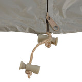 Table Tennis Table Dust Cover 190 Silver Coated Polyester Taffeta Courtyard Patio Waterproof Table Tile Cover with Zipper Beige 155x75x144cm - Extra Image