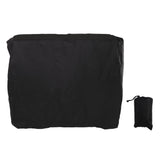 Ping Pong Table Cover Black Zippered 210 Silver Coated Waterproof Dustproof Tennis Table Cover for Patio 155x75x150cm