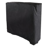Ping Pong Table Cover Black Zippered 210 Silver Coated Waterproof Dustproof Tennis Table Cover for Patio 155x75x150cm