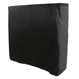 Ping Pong Table Cover Black Zippered 210 Silver Coated Waterproof Dustproof Tennis Table Cover for Patio 155x75x150cm - 45-Degree Angle