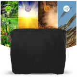 Ping Pong Table Cover Black Zippered 210 Silver Coated Waterproof Dustproof Tennis Table Cover for Patio 155x75x150cm - Extra Image