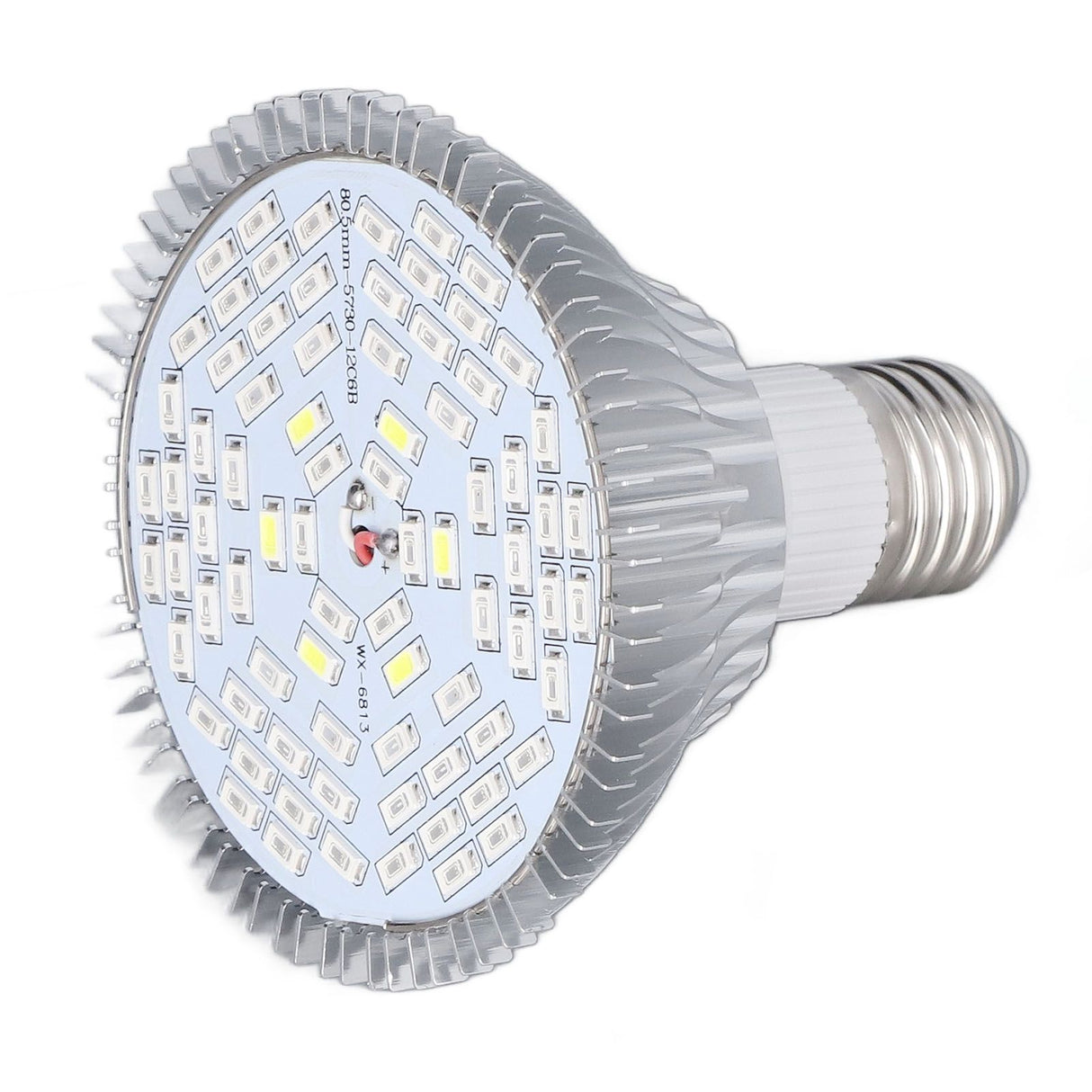 LED Grow Lamp Bulb E27 Low Power Consumption Full Spectrum Low Heat Generation LED Plant Growth Lamp Bulb 85‑265V 50W, 78 Beads