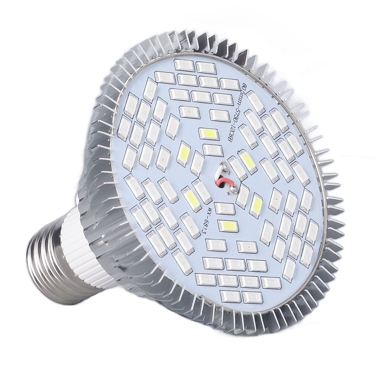 LED Grow Lamp Bulb E27 Low Power Consumption Full Spectrum Low Heat Generation LED Plant Growth Lamp Bulb 85‑265V 50W, 78 Beads