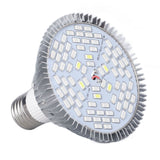 LED Grow Lamp Bulb E27 Low Power Consumption Full Spectrum Low Heat Generation LED Plant Growth Lamp Bulb 85‑265V 50W, 78 Beads