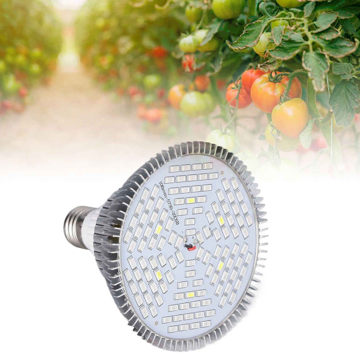 LED Grow Lamp Bulb E27 Low Power Consumption Full Spectrum Low Heat Generation LED Plant Growth Lamp Bulb 85‑265V 80W, 120 Beads