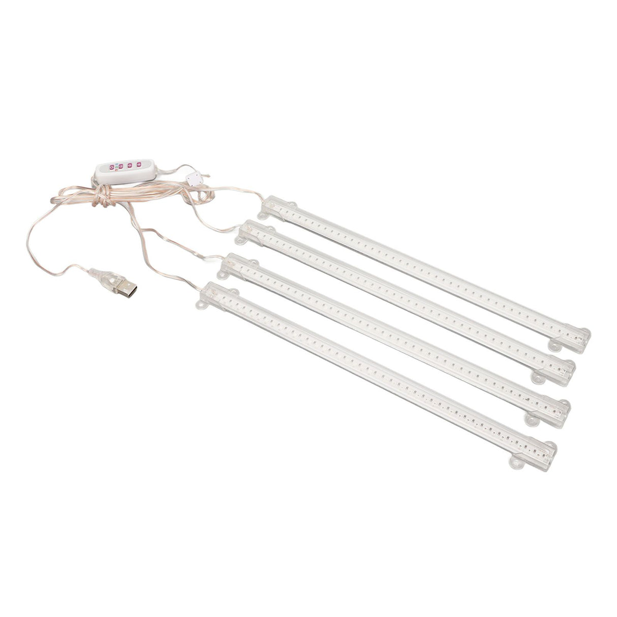 Plant Grow Light 4 Heads USB Plug Dimmable Timer Function Full Spectrum LED Grow Light for Indoor Home Succulent Sun Light 4000K 168LEDs