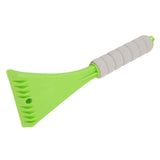 Car Windshield Scraper PP With EVA Foam Handle Car Window Snow Remover for Winter Green - Close-Up Angle