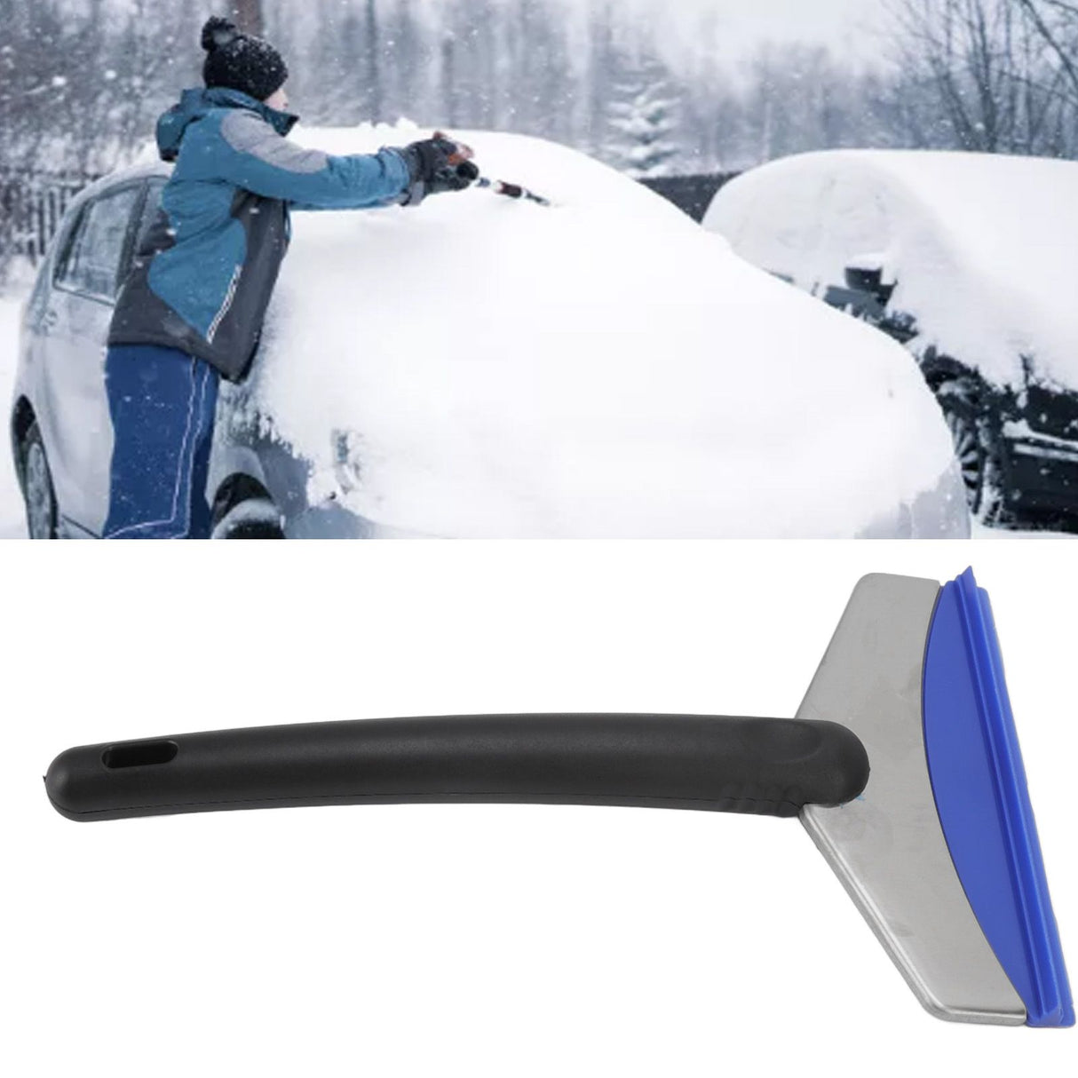 Snow Shovel Car Ice Scraper Car Window Snow Ice Shovel Windshield Defrost Snow Removal Cleaning Tool