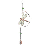Dragonfly Wind Chimes Waterproof Beautiful Melody Iron Hanging Ornaments for Home Decoration