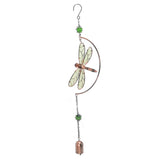 Dragonfly Wind Chimes Waterproof Beautiful Melody Iron Hanging Ornaments for Home Decoration
