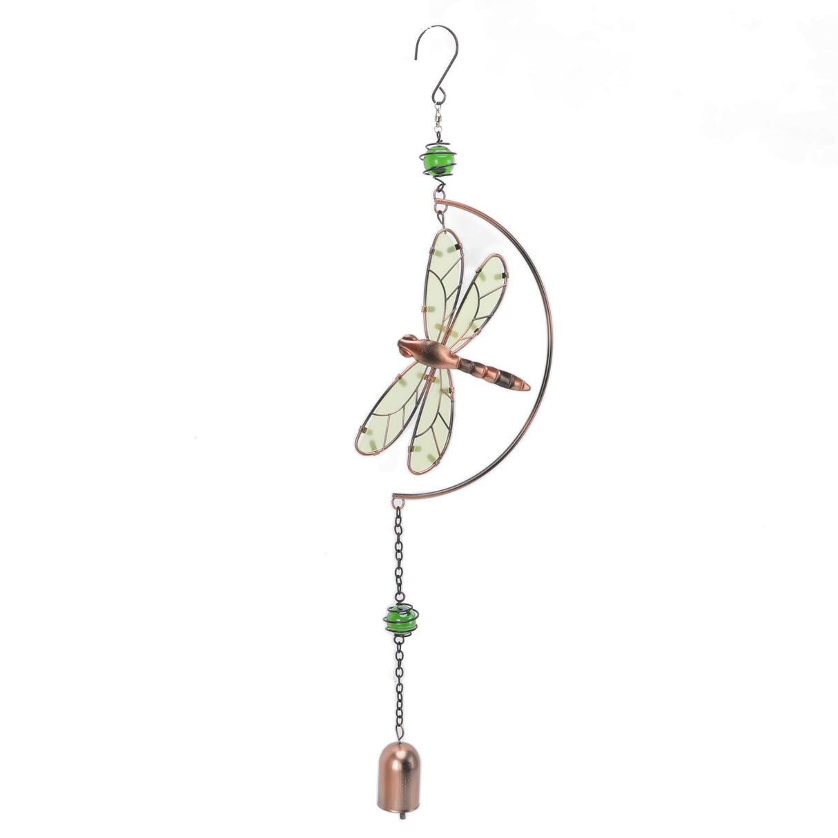 Dragonfly Wind Chimes Waterproof Beautiful Melody Iron Hanging Ornaments for Home Decoration