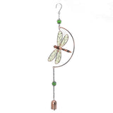 Dragonfly Wind Chimes Waterproof Beautiful Melody Iron Hanging Ornaments for Home Decoration