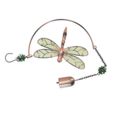 Dragonfly Wind Chimes Waterproof Beautiful Melody Iron Hanging Ornaments for Home Decoration - Rear View