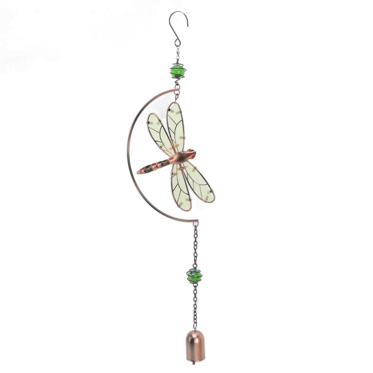 Dragonfly Wind Chimes Waterproof Beautiful Melody Iron Hanging Ornaments for Home Decoration