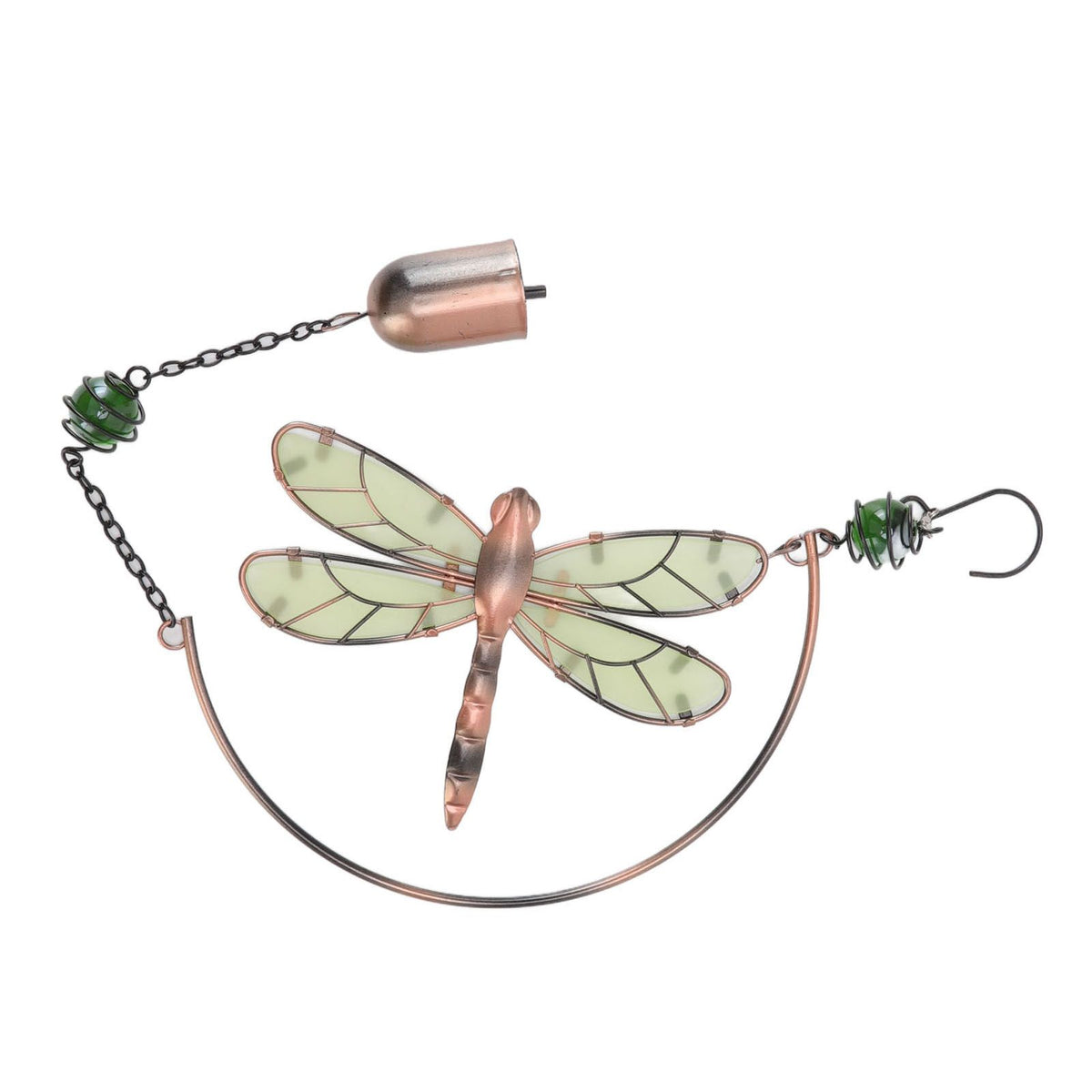 Dragonfly Wind Chimes Waterproof Beautiful Melody Iron Hanging Ornaments for Home Decoration
