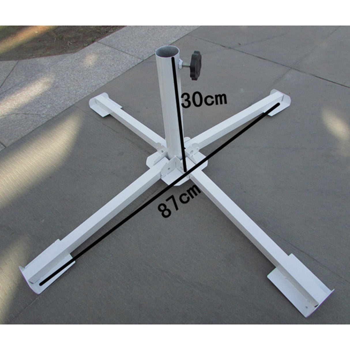 Portable Foldable Beach Umbrella Stand Outdoor Patio Sunshade Umbrella Base Holder White