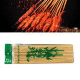 Disposable Barbecue Skewers Bamboo for Barbecue BBQ Appetiser Fruit Kabob Chocolate Fountain Grilling 3mm 25cm