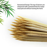 Disposable Barbecue Skewers Bamboo for Barbecue BBQ Appetiser Fruit Kabob Chocolate Fountain Grilling 3mm 25cm