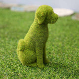 Flocked Animal Statue European Style Handcrafted Resin Simulation Moss Flocked Figurine for Garden Type A