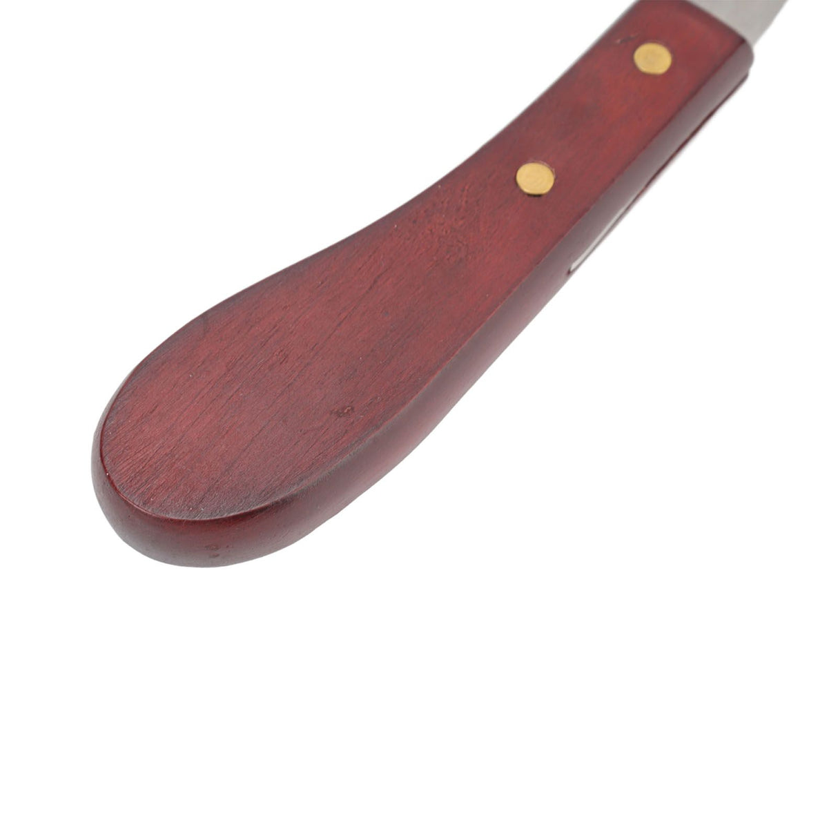 Hoof Knife Razor Stainless Steel Double Sided Blade Ergonomic Wooden Handle Hoof Edge Knife for Horse Hoof Trimming