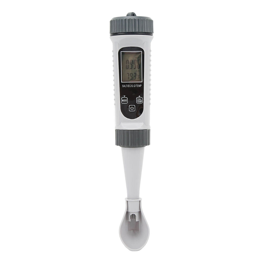 Digital Salinity Tester High Accuracy Wide Range Temp Comp Large LCD Water Quality Tester for EC Temp S.G