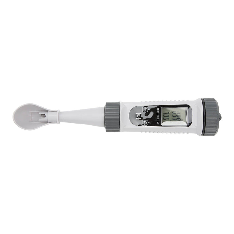 Digital Salinity Tester High Accuracy Wide Range Temp Comp Large LCD Water Quality Tester for EC Temp S.G