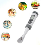 Digital Salinity Tester High Accuracy Wide Range Temp Comp Large LCD Water Quality Tester for EC Temp S.G