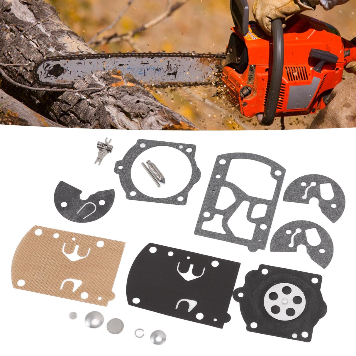 Carburetor Repair Gasket Diaphragm Kits for WB 24 WB 25 WB 32 WB 33 Chainsaw Diaphragm Repair Rebuild Kit for Homelite 650 750