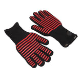 2PCS BBQ Fire Gloves Flame Retardant High Temperature Resistant Microwave Oven Gloves for Industrial